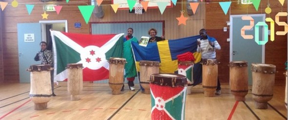 Burundiska trummor Gotland